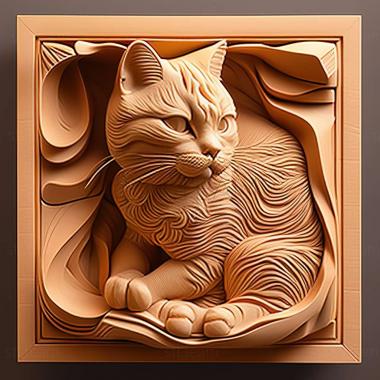 3D model Cheetoh cat (STL)